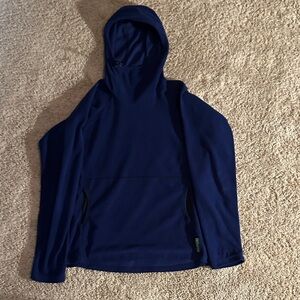 Melanzana Deep Blue Textured Hoodie